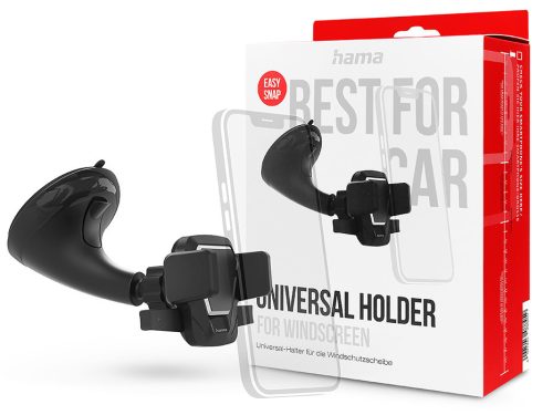 HAMA műszerfalra / szélvédőre helyezhető autós tartó - HAMA Comfort Universal   Car Holder - fekete