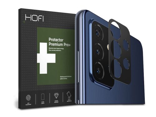 HOFI Metal Camera Sytling hátsó kameravédő borító - Samsung A725F Galaxy        A72/A726B Galaxy A72 5G - fekete