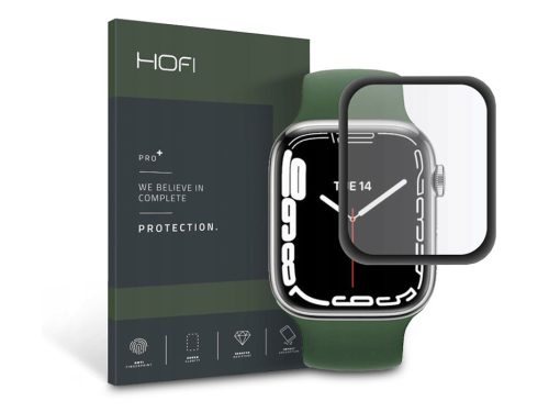 HOFI Hybrid Glass üveg képernyővédő fólia - Apple Watch Series 7/Series 8 (41   mm) - fekete