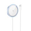 HOCO Qi MagSafe vezeték nélküli töltő állomás - 15W - HOCO CW53 Magnetic        Wireless Fast Charger - ezüst