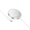 HOCO Qi MagSafe vezeték nélküli töltő állomás - 15W - HOCO CW53 Magnetic        Wireless Fast Charger - ezüst