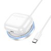 HOCO Qi MagSafe vezeték nélküli töltő állomás - 15W - HOCO CW53 Magnetic        Wireless Fast Charger - ezüst