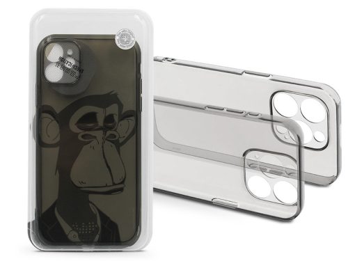 Apple iPhone 11 szilikon hátlap - Gray Monkey - átlátszó