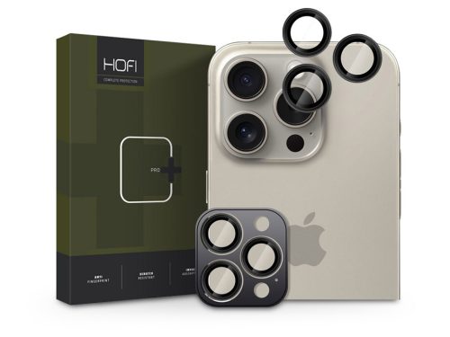 HOFI Camring Pro+ hátsó kameralencse védőüveg - Apple iPhone 16 Pro/16 Pro Max - fekete