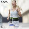 HOCO univerzális övtáska sportoláshoz, túrázáshoz - HOCO Bag05 Multifunctional  Sports Waist Bag - fekete/zöld