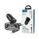 HOCO 2xUSB szivargyújtó töltő adapter + USB - Lightning kábel 1 m-es vezetékkel - 18W - HOCO Z39 Dual Port QC3.0 Quick Car Charger Set - fekete