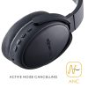 Boompods Wireless Bluetooth sztereó fejhallgató beépített mikrofonnal - Boompods Headpods ANC Wireless Headphones - fekete