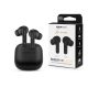 Boompods TWS Bluetooth sztereó headset v5.0 + töltőtok - Boompods Bassline Hush TWS with Charging Case - fekete