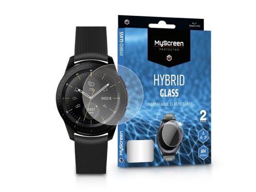 Samsung Galaxy Watch (42 mm) rugalmas üveg képernyővédő fólia - MyScreen        Protector Hybrid Glass - 2 db/csomag - átlátszó