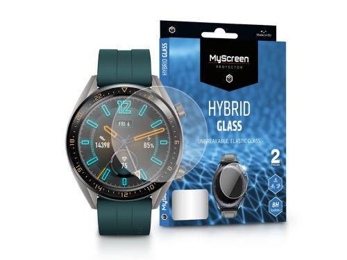 Huawei Watch GT Active rugalmas üveg képernyővédő fólia - MyScreen Protector    Hybrid Glass - 2 db/csomag - átlátszó