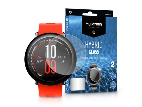 Amazfit Pace rugalmas üveg képernyővédő fólia - MyScreen Protector Hybrid Glass - 2 db/csomag - átlátszó