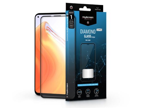 Xiaomi Mi 10T 5G/10T Pro 5G edzett üveg képernyővédő fólia - MyScreen Protector Diamond Glass Lite Edge2.5D Full Glue - fekete