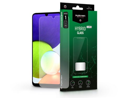 Samsung A225F Galaxy A22 4G/M225F Galaxy M22 4G rugalmas üveg képernyővédő fólia- MyScreen Protector Hybrid Glass Lite - átlátszó