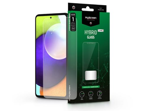 Samsung A525F Galaxy A52/A52 5G/A52s/A53 rugalmas üveg képernyővédő fólia - MyScreen Protector Hybrid Glass Lite - átlátszó