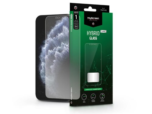 Apple iPhone X/XS/11 Pro rugalmas üveg képernyővédő fólia - MyScreen Protector  Hybrid Glass Lite - átlátszó