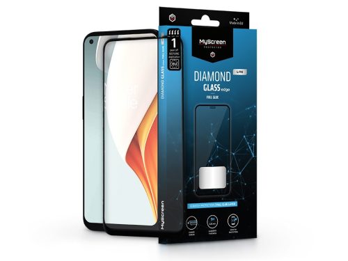 OnePlus Nord N100 edzett üveg képernyővédő fólia - MyScreen Protector Diamond   Glass Lite Edge2.5D Full Glue - fekete