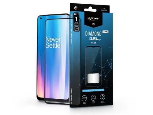 OnePlus Nord CE 2 5G /Nord 2T edzett üveg képernyővédő fólia - MyScreen         Protector Diamond Glass Lite Edge2.5D Full Glue - fekete