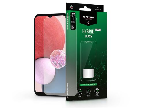 Samsung A135F Galaxy A13 4G rugalmas üveg képernyővédő fólia - MyScreen         Protector Hybrid Glass Lite - átlátszó