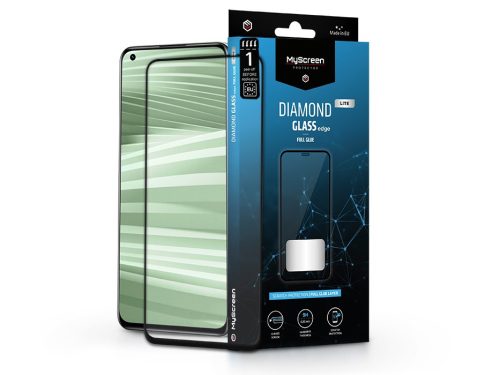 Realme GT 2 edzett üveg képernyővédő fólia - MyScreen Protector Diamond Glass   Lite Edge2.5D Full Glue - fekete