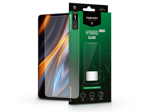 Xiaomi Poco X4 GT/X4 GT Pro rugalmas üveg képernyővédő fólia - MyScreen         Protector Hybrid Glass Lite - átlátszó