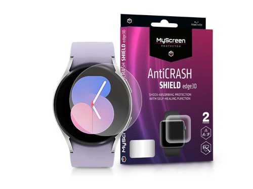 Samsung Galaxy Watch 5 (40 mm) ütésálló képernyővédő fólia - MyScreen Protector AntiCrash Shield Edge3D - 2 db/csomag - átlátszó