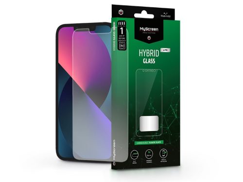 Apple iPhone 13 Mini rugalmas üveg képernyővédő fólia - MyScreen Protector      Hybrid Glass  Lite - átlátszó