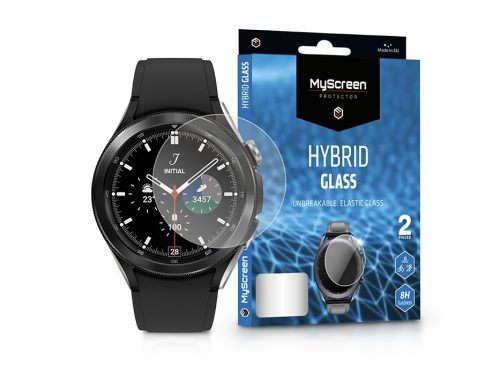 Samsung Galaxy Watch 4 Classic (42 mm) rugalmas üveg képernyővédő fólia -       MyScreen Protector Hybrid Glass - 2 db/csomag - átlátszó