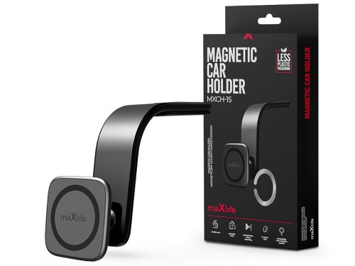 Maxlife műszerfalra helyezhető mágneses autós tartó - Maxlife MXCH-15 Magnetic  Car Holder - fekete