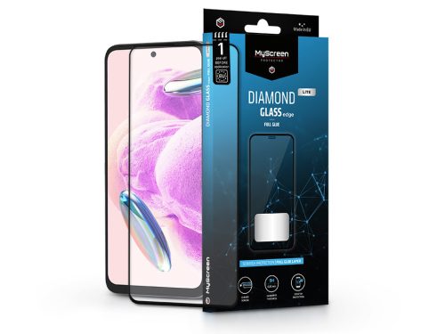 Xiaomi Redmi Note 12S edzett üveg képernyővédő fólia - MyScreen Protector       Diamond Glass Lite Edge2.5D Full Glue - fekete