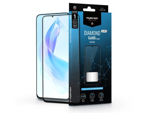 Honor 90 Lite edzett üveg képernyővédő fólia - MyScreen Protector Diamond Glass Lite Edge2.5D Full Glue - fekete