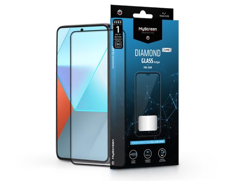 Xiaomi Redmi Note 13 Pro 4G/ Redmi Note 13 Pro 5G edzett üveg képernyővédő fólia- MyScreenProtector Diamond Glass Lite Edge2.5D Full Glue - fekete