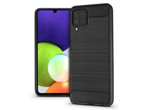 Samsung A225F Galaxy A22 4G szilikon hátlap - Carbon - fekete