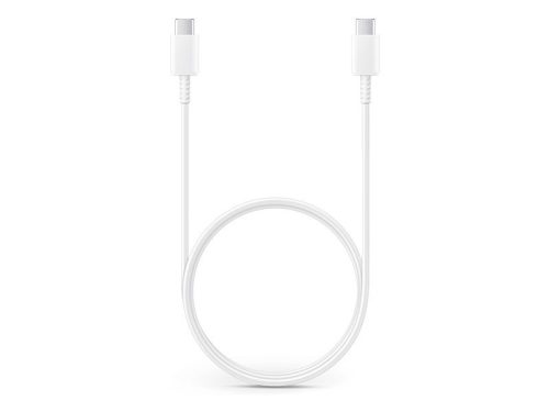 Samsung gyári USB Type-C - USB Type-C adat- és töltőkábel 100 cm-es vezetékkel -EP-DA705BWE - fehér (ECO csomagolás)