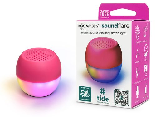 Boompods vezeték nélküli bluetooth hangszóró - Boompods Soundflare Ocean - rózsaszín