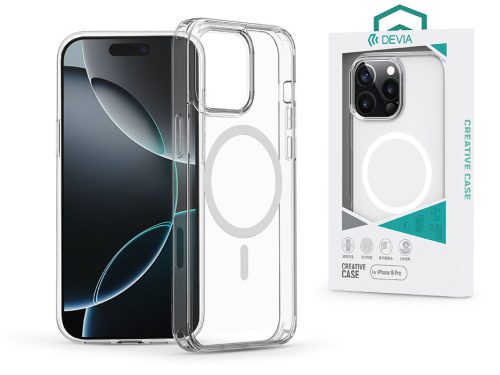 Devia Pure Clear Magnetic ütésálló tok - Apple iPhone 16 Pro - átlátszó