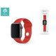 Apple Watch lyukacsos sport szíj - Devia Deluxe Series Sport Band - 42/44/45/49 mm - piros