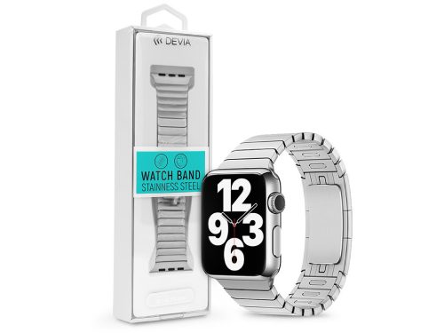 Apple Watch fém szíj - Devia Elegant Series Link Bracelet - 38/40/41 mm - ezüst