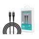 Devia USB Type-C - Lightning adat- és töltőkábel 1,5 m-es vezetékkel - Devia    Gracious Series PD Cable - 20W - fekete