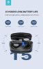 Devia TWS Bluetooth sztereó headset v5.0 + töltőtok - Devia Joy A9 Game Series  True  Wireless Earphones with Charging Case - fekete