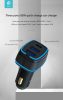 Devia szivargyújtós töltő adapter 2xUSB + Type-C bemenettel - 85W - Devia       Extreme Speed Dual USB + Type-C Full Compatible Fast Car Charger - fekete