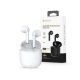 Devia TWS Bluetooth sztereó headset v5.1 + töltőtok - Devia Joy A13 Series True Wireless Earphones with Charging Case - fehér