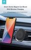 Devia szellőzőrácsba illeszthető vezeték nélküli autós töltő/tartó MagSafe      funkcióval - 15W - Devia Smart Series Magnet Car Mount With Wireless Charging - fekete