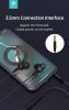 Devia sztereó felvevős fülhallgató - 3,5 mm jack - Devia Smart Series Dual      Speakers Wired Earphone - fekete