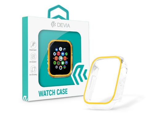 Apple Watch szilikon védőtok - Devia Luminous Series Shockproof Case For iWatch - 40 mm - arany