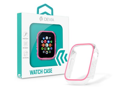 Apple Watch szilikon védőtok - Devia Luminous Series Shockproof Case For iWatch - 44 mm - barack