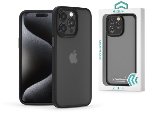 Devia Pino Series ütésálló tok - Apple iPhone 15 Pro Max - fekete