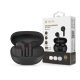 Devia TWS Bluetooth sztereó headset v5.3 + töltőtok - Devia TWS-M7 ENC Wireless Earphone with Charging Case - fekete