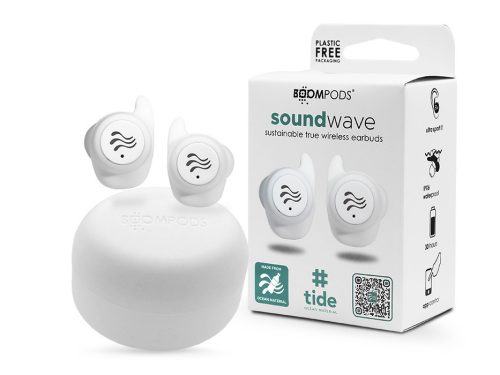 Boompods TWS Bluetooth sztereó headset v5.3 + töltőtok - Boompods Soundwave     Ocean TWS with Charging Case - fehér