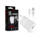 Maxlife USB hálózati töltő adapter + USB - Lightning kábel 1 m-es vezetékkel -  5W - Maxlife MXTC-01 USB Wall Charger - fehér