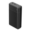 Maxlife hordozható külső akkumulátor / power bank - 30.000 mAh - Maxlife MXPB-01- 2xUSB + microUSB + Type-C + Lightning - fekete